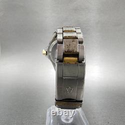 Bulova Oceanograph Automatic Watch Men 37mm Black Dial Two Tone 9243901 ETA PART