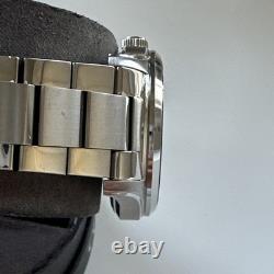 Bulova Wilton Men's Quartz Silver-Tone Blue Dial Watch 41MM 96B386 NOT WORKING