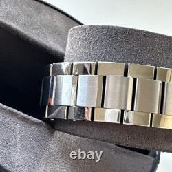 Bulova Wilton Men's Quartz Silver-Tone Blue Dial Watch 41MM 96B386 NOT WORKING