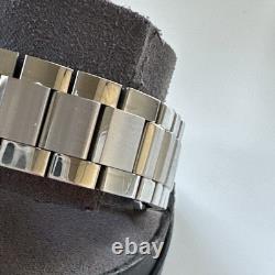 Bulova Wilton Men's Quartz Silver-Tone Blue Dial Watch 41MM 96B386 NOT WORKING