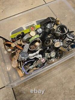 Bundle 11 Pound Untested Watch Lot for Parts, Repair, Resale or Wear