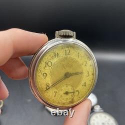Bundle Of Vintage / Antique Pocket Watches Job Lot FOR PARTS Silver, 925, 935
