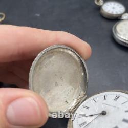 Bundle Of Vintage / Antique Pocket Watches Job Lot FOR PARTS Silver, 925, 935