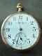 Burlington Watch Co. Pocket Watch, 19 Jewels Fine Gold Plated Not Working