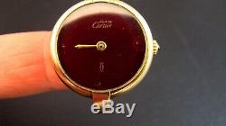 CARTIER Vermeil 18k Gold Women's Vintage Watch. Not Working