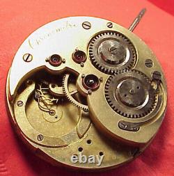 CHRONOMETRE SWISS 45MM Pivoted Detent Helical Hairspring Pocket Watch Movement