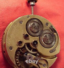 CHRONOMETRE SWISS 45MM Pivoted Detent Helical Hairspring Pocket Watch Movement