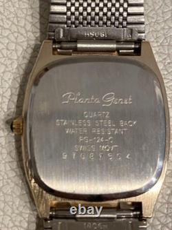 CITIZEN EXCEED Gold 18k Quartz Men's Watch Square Boxed Analog For parts as is
