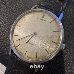 CORUM quartz watch doen't work For parts leather box case warrany vintage? Mzmr? A