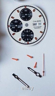 Calibre Watch kit for ETA Valjoux 7750 with all parts 42mm Tachymeter becel NEW