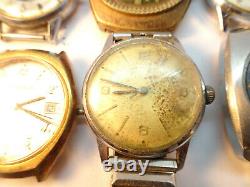 Caravelle Lot Of 6 1960's 1970's Automatic Watches For Restoration Or Parts
