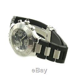 Cartier Must 21 Chronoscaph 2424 Textured Gray Dial S. S. Watch For Parts/repairs