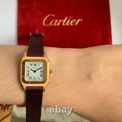 Cartier Must de Authentic Demo / Dummy Watch Gold Plated For Parts or Display
