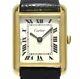 Cartier Pre Must de Tank 15705 Black Women's Wrist Watch (Broken Crown)