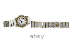 Cartier Santos Octagon 18K Yellow Gold Steel Automatic 30MM Watch Broken