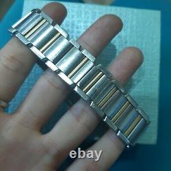 Cartier Tank FRANCAISE Gold+Stainless steel Ladies Watch As IS For PARTS Repair