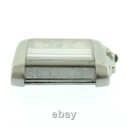 Cartier Tank Francaise 2303 Stainless Steel 28mm Watch Head For Parts Or Repairs