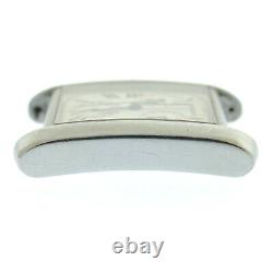 Cartier Tank Francaise 2303 Stainless Steel 28mm Watch Head For Parts Or Repairs