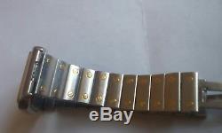 Cartier santos quartz mens watch. Stainless steel and gold. Not working