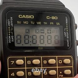 Casio C-80 First Calculator Digital Watch RARE Module 133 FOR PARTS OR REPAIR