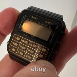 Casio C-80 First Calculator Digital Watch RARE Module 133 FOR PARTS OR REPAIR