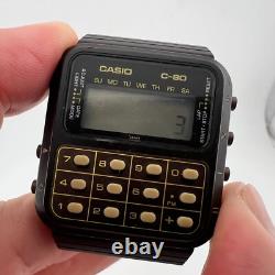 Casio C-80 First Calculator Digital Watch RARE Module 133 FOR PARTS OR REPAIR
