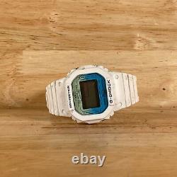 Casio G-Shock DW-5600LC Men's White Band Gray Dial Digital Watch For Parts