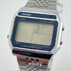 Casio GM-20 Game Watch Blue Face Module 165 FOR PARTS OR REPAIR