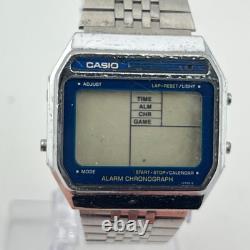 Casio GM-20 Game Watch Blue Face Module 165 FOR PARTS OR REPAIR