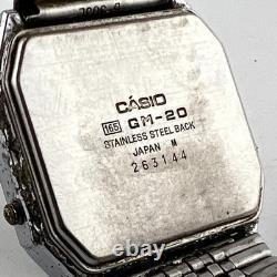 Casio GM-20 Game Watch Blue Face Module 165 FOR PARTS OR REPAIR