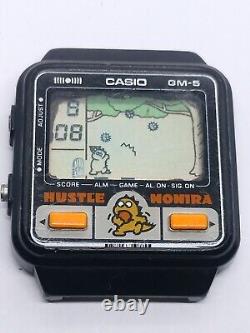 Casio GM 5 Game wrist watch console Hustle Monira For Parts or repair