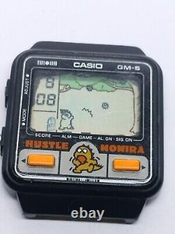 Casio GM 5 Game wrist watch console Hustle Monira For Parts or repair