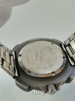 Casio Md-703 200m Divers Watch- Titanium Quartz For Parts