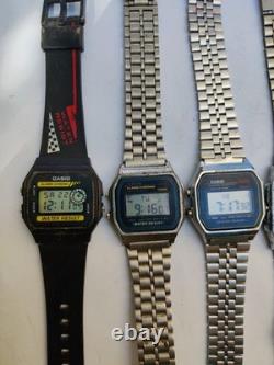 Casio Watches Lot (38pcs)-Japan Made-21 Working+17 Non-Working-Vintage For parts