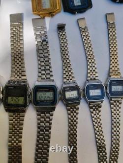 Casio Watches Lot (38pcs)-Japan Made-21 Working+17 Non-Working-Vintage For parts
