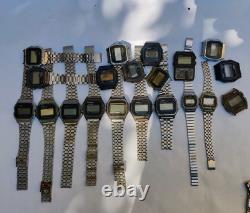 Casio Watches Lot (38pcs)-Japan Made-21 Working+17 Non-Working-Vintage For parts