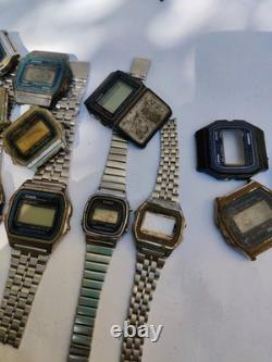 Casio Watches Lot (38pcs)-Japan Made-21 Working+17 Non-Working-Vintage For parts