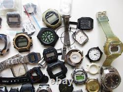 Casio vintage watches & case parts for use of parts