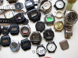 Casio vintage watches & case parts for use of parts