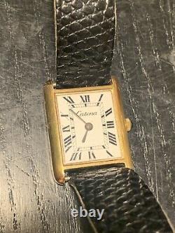 Catena wrist watch 315 Electroplated 18k Swiss (FOR PARTS)