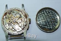 Charles Nicolet Tramelan Manual Wind Chronograph Watch For Parts Repair Project