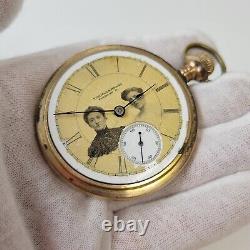 Circa 1887 Antique Aurora Watch Co Pocket Watch (Thomas & Brand) NOT WORKING