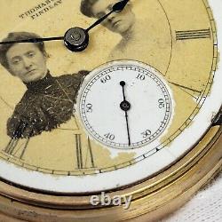 Circa 1887 Antique Aurora Watch Co Pocket Watch (Thomas & Brand) NOT WORKING