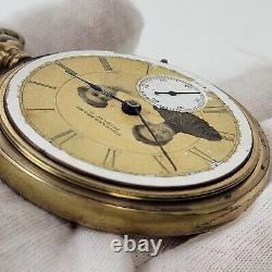 Circa 1887 Antique Aurora Watch Co Pocket Watch (Thomas & Brand) NOT WORKING