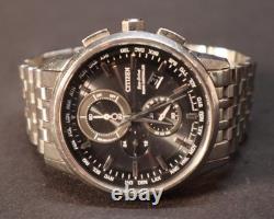 Citizen Eco Drive Sapphire Men's Chronograph Watch For Parts Or Repair