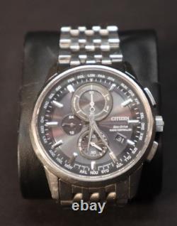 Citizen Eco Drive Sapphire Men's Chronograph Watch For Parts Or Repair
