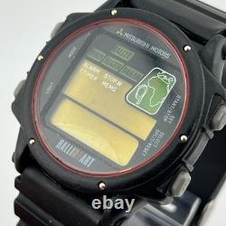 Citizen Mitsubishi Ralliart D101-312562Y Digital Watch FOR PARTS OR REPAIR