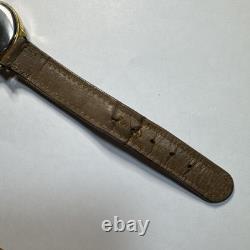 Citizen Vintage Watch 1950s Hand Wind Date Silver Dial Not Working Japan Rare