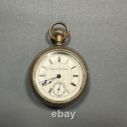 Columbus Watch Co Pocket Watch 1889 6s 11 jewel Open Face Not Working