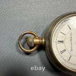 Columbus Watch Co Pocket Watch 1889 6s 11 jewel Open Face Not Working